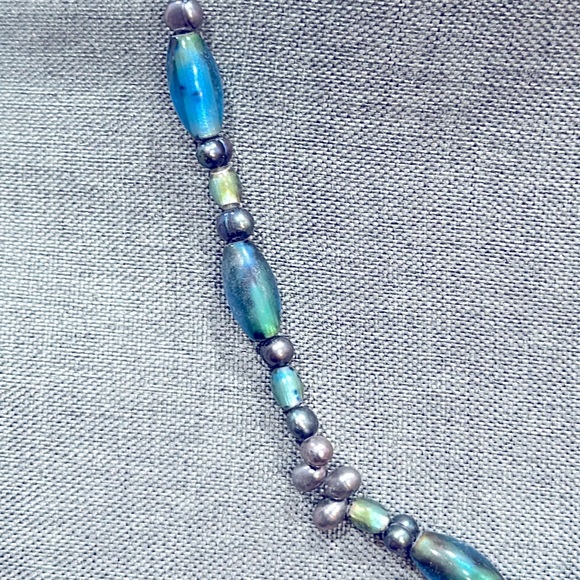 Vintage Pearl & Glass Beaded Necklace - Picture 3 of 4